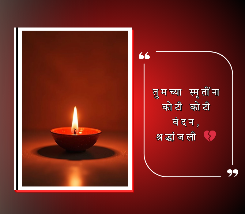 bhavpurna shradhanjali in marathi