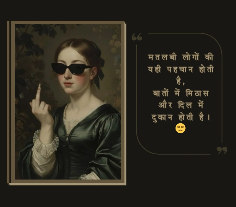 स्वार्थी लोग मतलबी रिश्ते शायरी मराठी