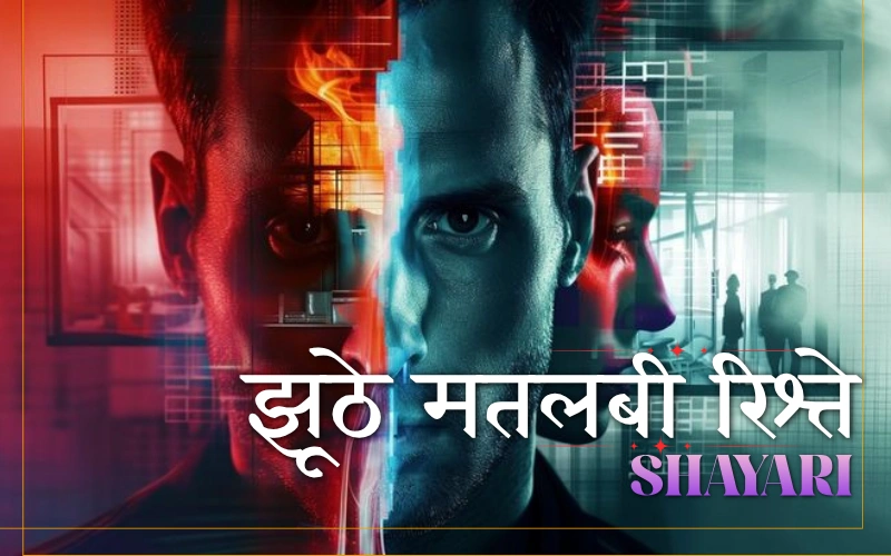 झूठे मतलबी रिश्ते शायरी