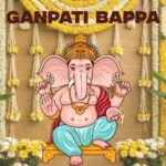 Ganpati Bappa Caption in Marathi