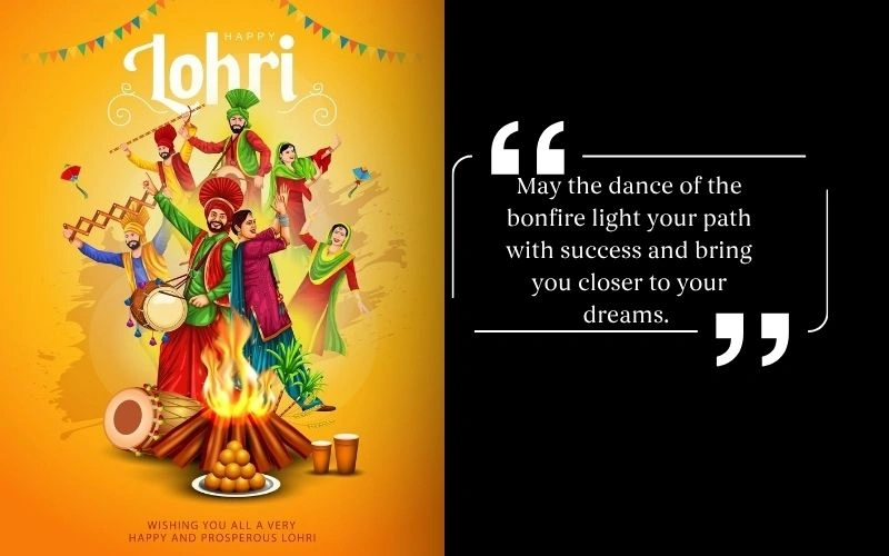 Happy Lohri Wishes in English Text,