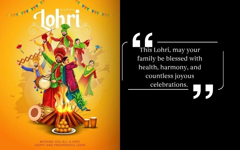 Happy Lohri Wishes in English Text